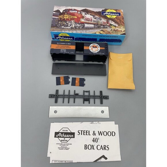 Vintage HO Athearn Bev-Bel Baltimore & Ohio Time Saver Boxcar 467565 Train Car - Picture 1 of 14